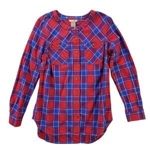 Women Duluth trading co Plaid Button Down Shirt size S small